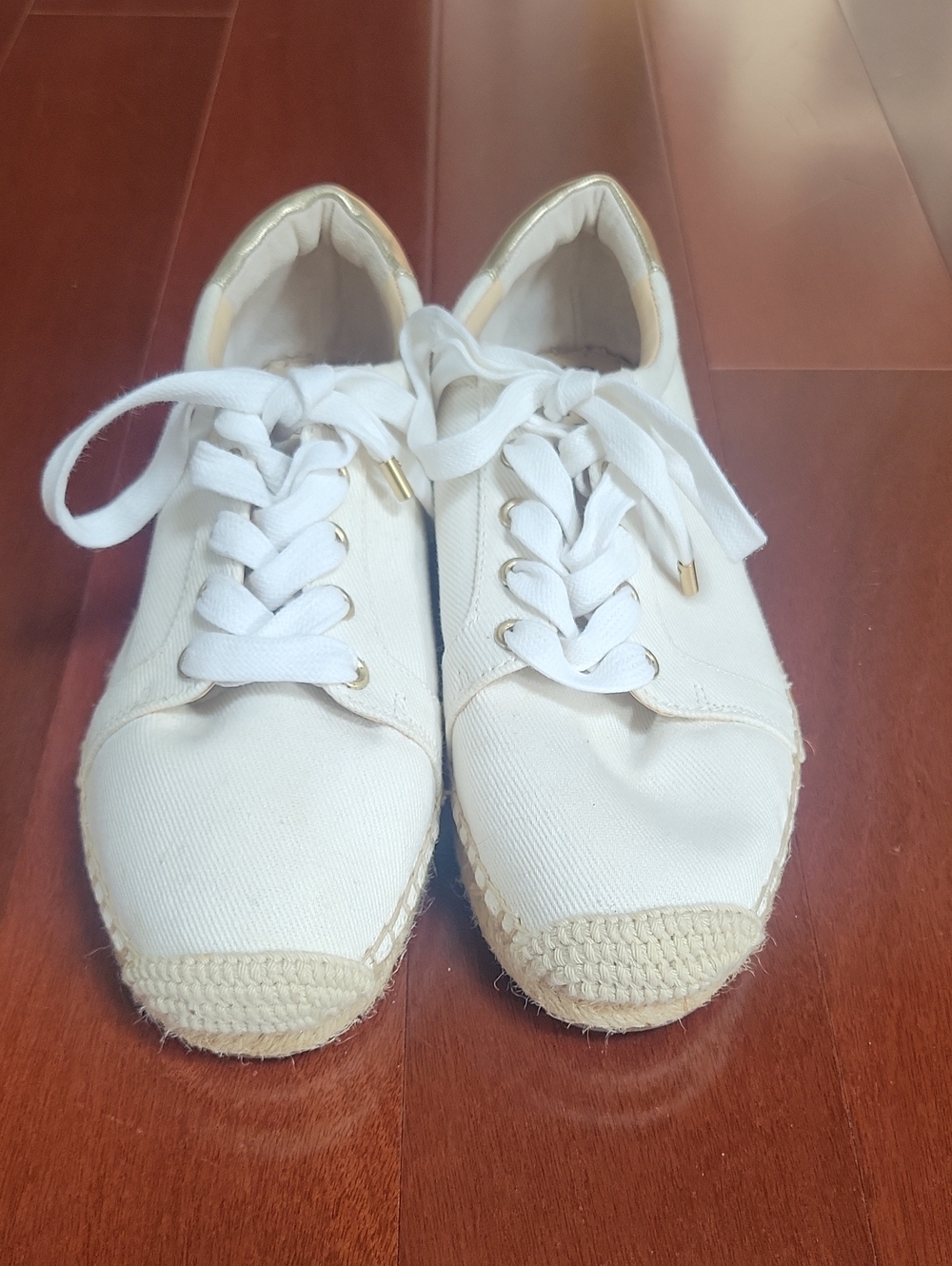 NEW Sole Society Samree White Canvas Lace-Up Espadrille Sneakers